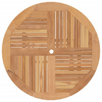 Thumbnail for Gartentisch Klappbar Ø 110x75 cm Massivholz Teak