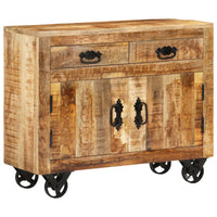 Thumbnail for Sideboard 80x30x65 cm Massives Raues Mangoholz