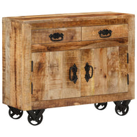 Thumbnail for Sideboard 80x30x65 cm Massives Raues Mangoholz