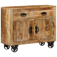 Thumbnail for Sideboard 80x30x65 cm Massives Raues Mangoholz