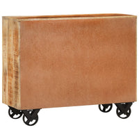 Thumbnail for Sideboard mit 3 Schubladen 80x30x65 cm Massives Raues Mangoholz