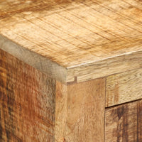 Thumbnail for Sideboard mit 3 Schubladen 80x30x65 cm Massives Raues Mangoholz