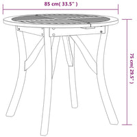Thumbnail for Gartentisch Ø 85 cm Massivholz Akazie