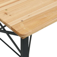 Thumbnail for 3-tlg. Biertisch-Set Klappbar Massivholz Tanne