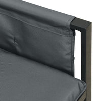 Thumbnail for Garten-Ecksofa Anthrazit Stahl und Textilene