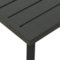 Thumbnail for Garten Couchtisch Anthrazit 110x55x35cm Stahl