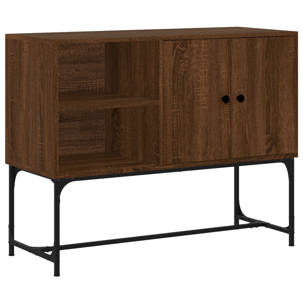 Sideboard Braun Eichen-Optik 100x40x79,5 cm Holzwerkstoff