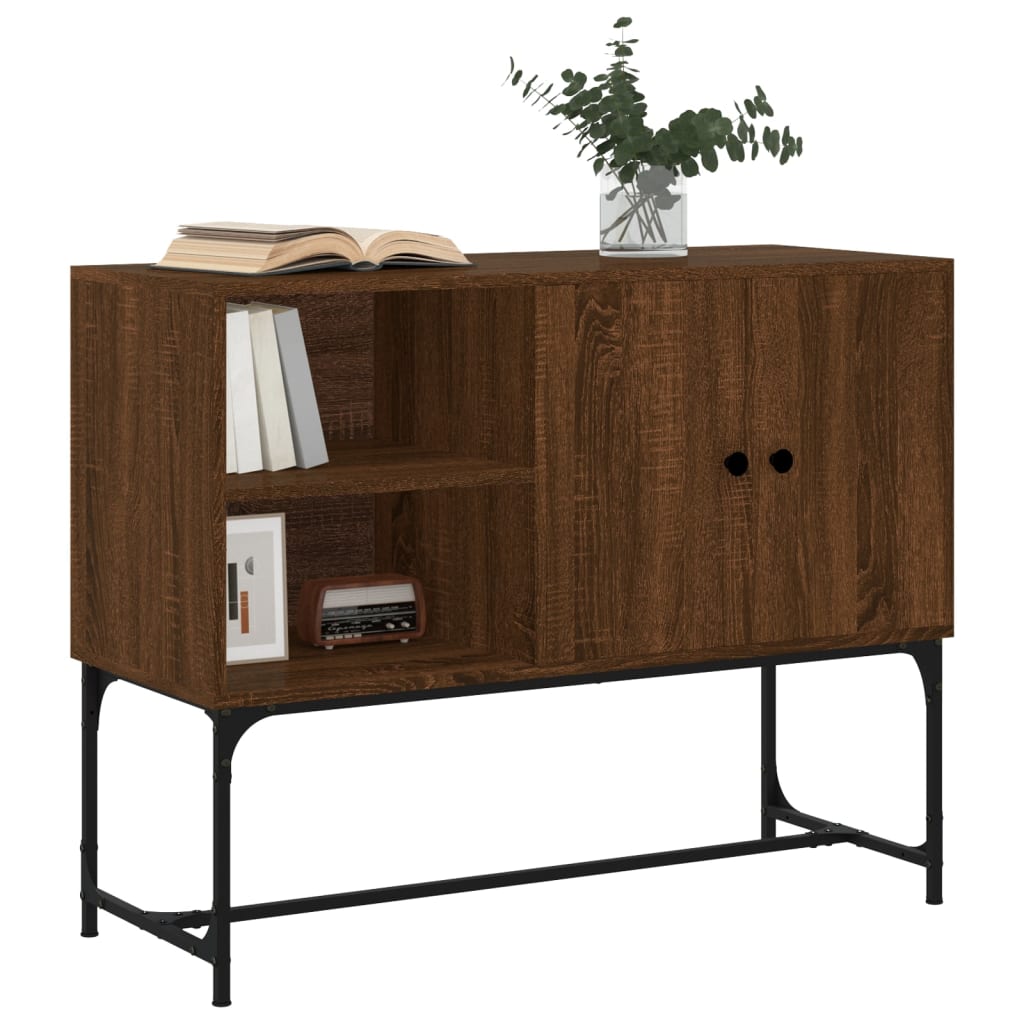 Sideboard Braun Eichen-Optik 100x40x79,5 cm Holzwerkstoff