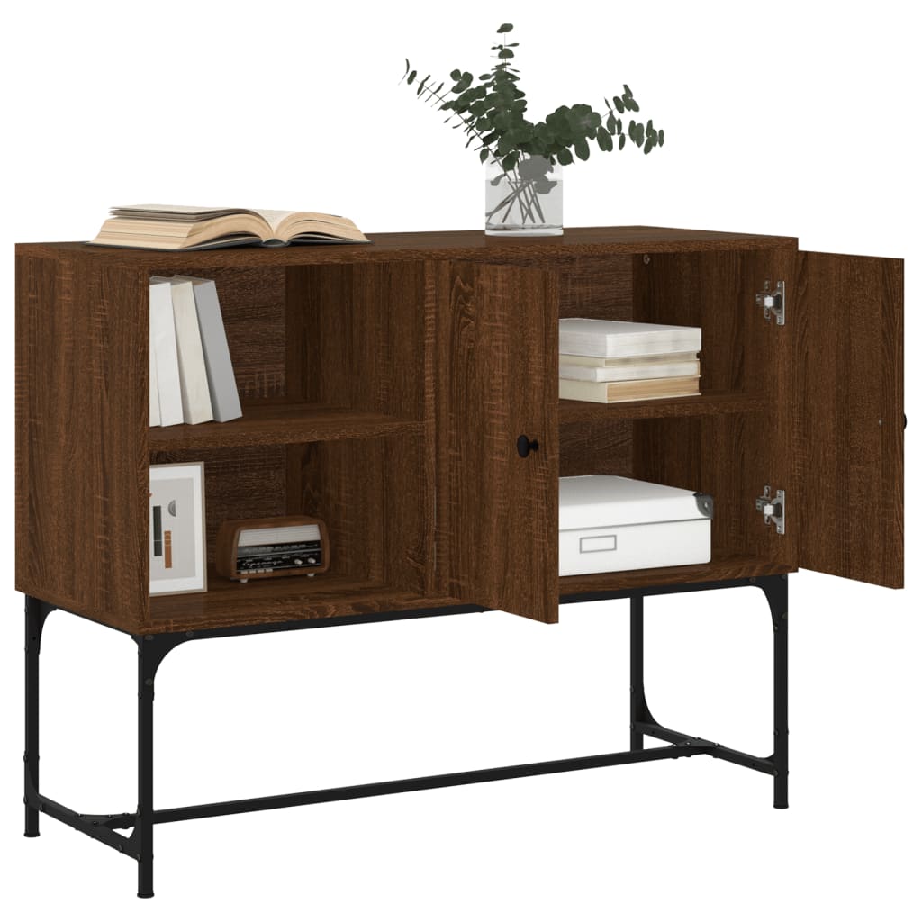 Sideboard Braun Eichen-Optik 100x40x79,5 cm Holzwerkstoff