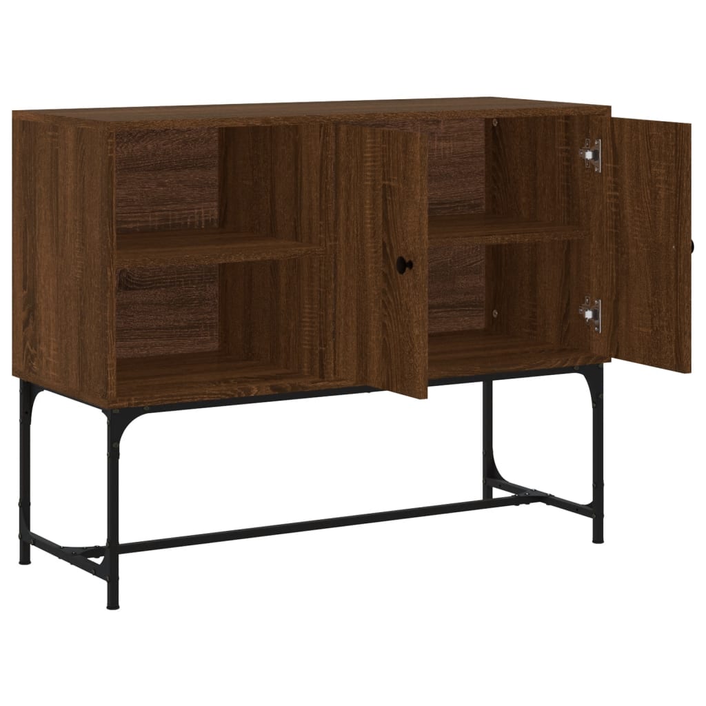 Sideboard Braun Eichen-Optik 100x40x79,5 cm Holzwerkstoff