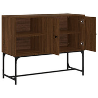 Thumbnail for Sideboard Braun Eichen-Optik 100x40x79,5 cm Holzwerkstoff