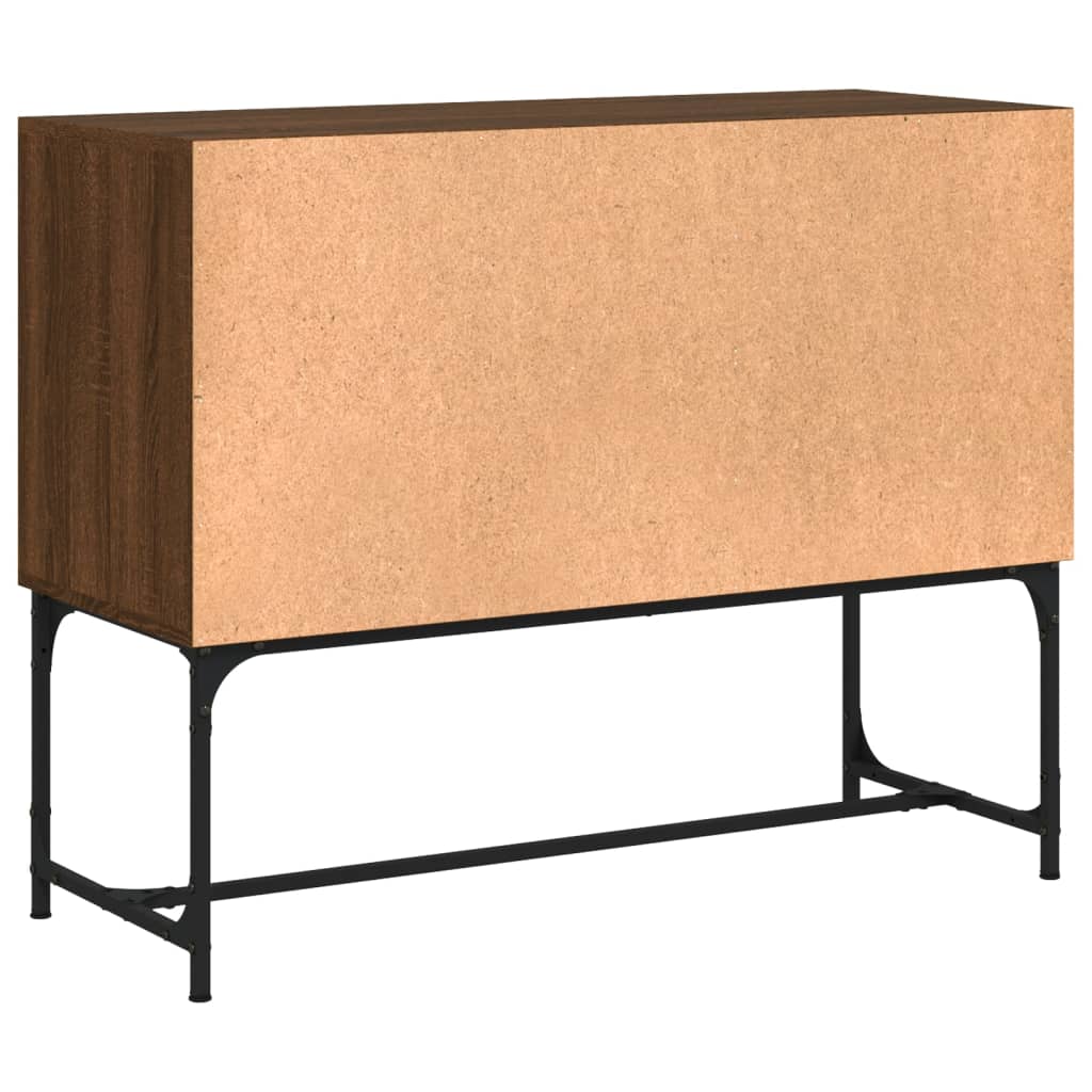 Sideboard Braun Eichen-Optik 100x40x79,5 cm Holzwerkstoff