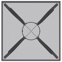 Thumbnail for Gartentisch Anthrazit 50x50x72 cm Stahlgitter