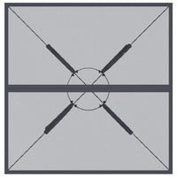 Thumbnail for Gartentisch Anthrazit 80x80x72,5 cm Stahlgeflecht