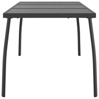 Thumbnail for Gartentisch Anthrazit 165x80x72 cm Stahlgitter