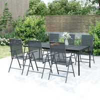 Thumbnail for Gartentisch Anthrazit 200x100x72 cm Stahlgitter