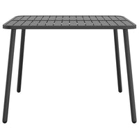 Thumbnail for Gartentisch Anthrazit 100x100x71 cm Stahl