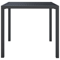 Thumbnail for Gartentisch Anthrazit 80x80x72 cm Stahl