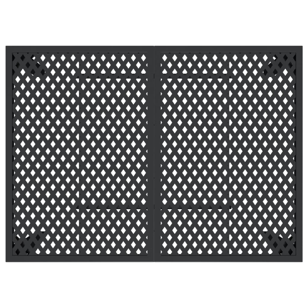 Gartentisch Anthrazit 110x80x72 cm Stahl