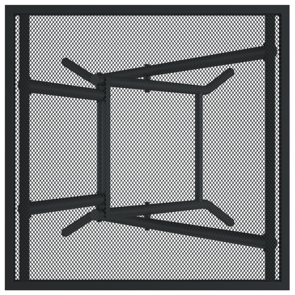 Gartentisch Klappbar Anthrazit 50x50x72 cm Stahlgitter