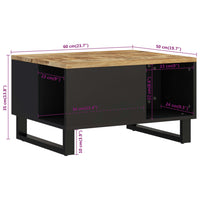 Thumbnail for Couchtisch 60x50x35 cm Massivholz Mango