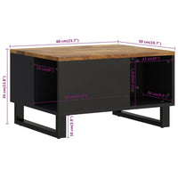 Thumbnail for Couchtisch 60x50x35 cm Massivholz Mango