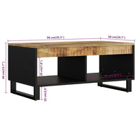 Thumbnail for Couchtisch 90x50x40 cm Massivholz Mango