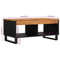 Thumbnail for Couchtisch 90x50x40 cm Massivholz Akazie