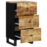 Thumbnail for Sideboard mit 3 Schubladen 40x33,5x75 cm Massivholz Mango