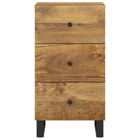 Thumbnail for Sideboard mit 3 Schubladen 40x33,5x75 cm Massivholz Mango
