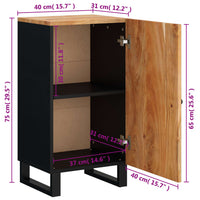 Thumbnail for Sideboard mit Tür 40x31x75 cm Massivholz Akazie