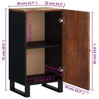 Thumbnail for Sideboard mit Tür 40x31x75 cm Altholz Massiv