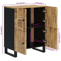 Thumbnail for Sideboard mit 4 Türen 60x33x75 cm Massivholz Mango