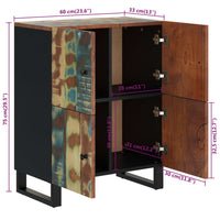 Thumbnail for Sideboard mit 4 Türen 60x33x75 cm Altholz Massiv