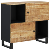 Thumbnail for Sideboard mit 2 Türen 80x33x75 cm Massivholz Mango