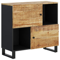 Thumbnail for Sideboard mit 2 Türen 80x33x75 cm Massivholz Mango