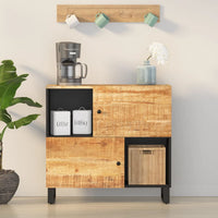 Thumbnail for Sideboard mit 2 Türen 80x33x75 cm Massivholz Mango
