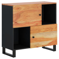 Thumbnail for Sideboard mit 2 Türen 80x33x75 cm Massivholz Akazie