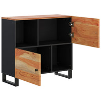 Thumbnail for Sideboard mit 2 Türen 80x33x75 cm Massivholz Akazie