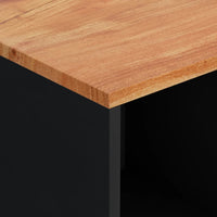 Thumbnail for Sideboard mit 2 Türen 80x33x75 cm Massivholz Akazie
