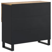 Thumbnail for Sideboard mit 2 Türen 80x33x75 cm Massivholz Mango