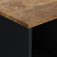 Thumbnail for Sideboard mit 2 Türen 80x33x75 cm Massivholz Mango