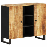 Thumbnail for Sideboard mit 2 Türen 90x33x75 cm Massivholz Mango