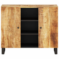 Thumbnail for Sideboard mit 2 Türen 90x33x75 cm Massivholz Mango