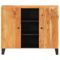 Thumbnail for Sideboard mit 2 Türen 90x33x75 cm Massivholz Akazie
