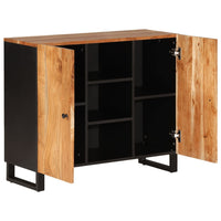 Thumbnail for Sideboard mit 2 Türen 90x33x75 cm Massivholz Akazie