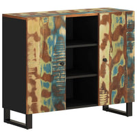 Thumbnail for Sideboard mit 2 Türen 90x33x75 cm Altholz Massiv
