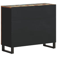 Thumbnail for Sideboard mit 2 Türen 90x33x75 cm Altholz Massiv