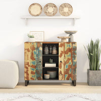 Thumbnail for Sideboard mit 2 Türen 90x33x75 cm Altholz Massiv