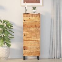 Thumbnail for Highboard mit 3 Türen 40x33x110 cm Massivholz Mango & Eisen